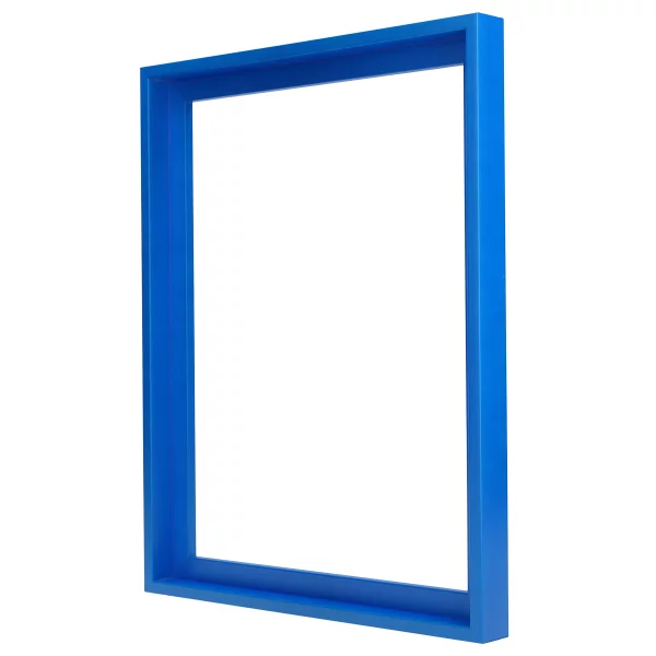 Schattenfugenrahmen Neon 70x100 cm | Neonblau | Leerrahmen (ohne Glas und Rückwand)