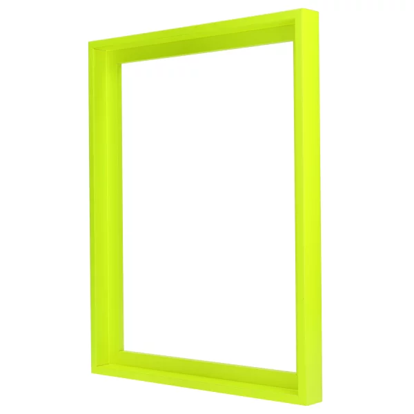 Schattenfugenrahmen Neon 70x100 cm | Neongelb | Leerrahmen (ohne Glas und Rückwand)