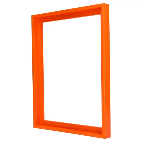 Schattenfugenrahmen Neon 70x100 cm | Neonorange | Leerrahmen (ohne Glas und Rückwand)
