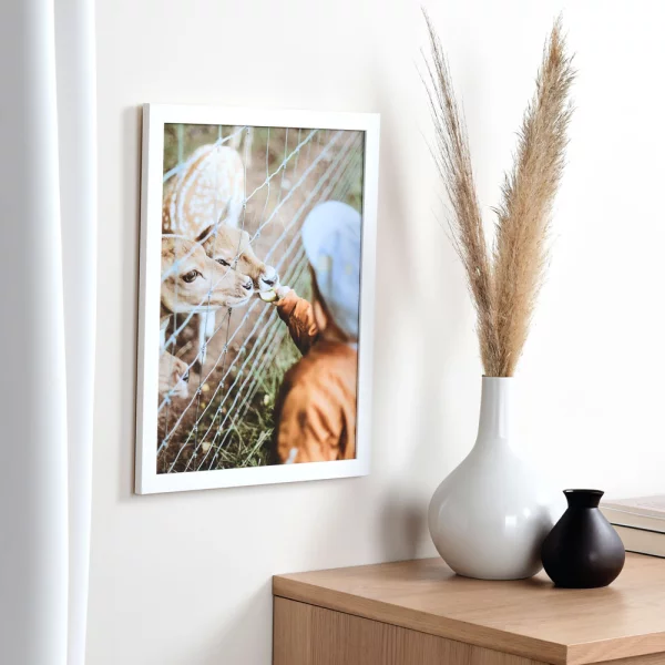 Cadre en bois Chartres 9x13 cm | blanc | verre standard (2 mm)