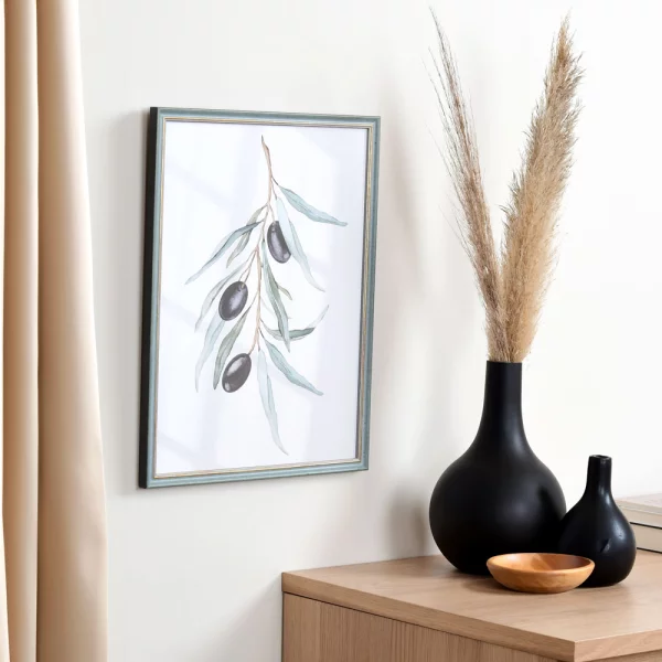 Cadre en bois Vannes sur mesure jaune-or | verre standard (2 mm)