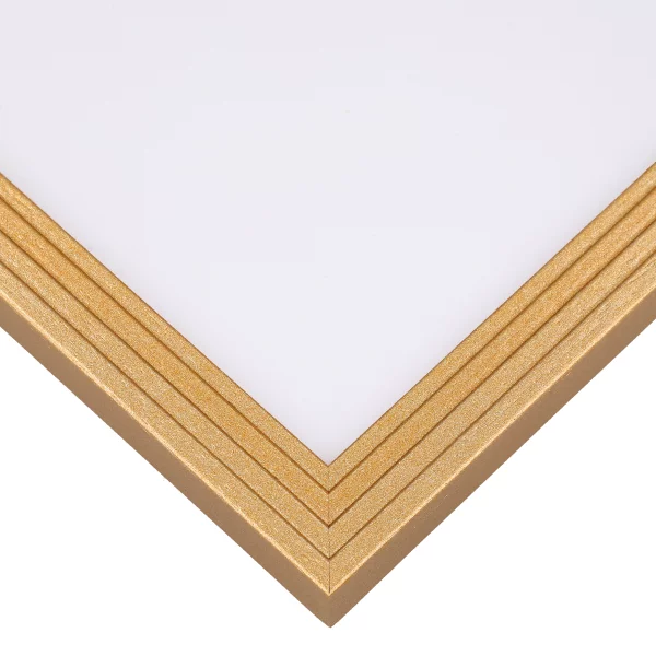 Holz-Bilderrahmen Bellac 7x10 cm | Gold | Normalglas (2 mm)