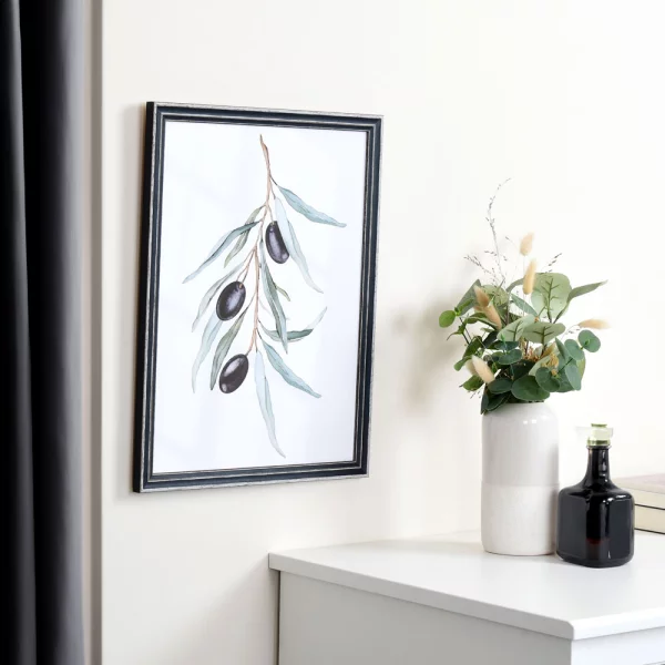 Cadre en bois Dijon sur mesure gris | verre standard (2 mm)