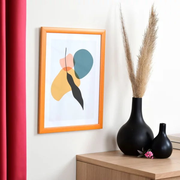 Holz Bilderrahmen Paris Maßanfertigung honig | Normalglas (2 mm)