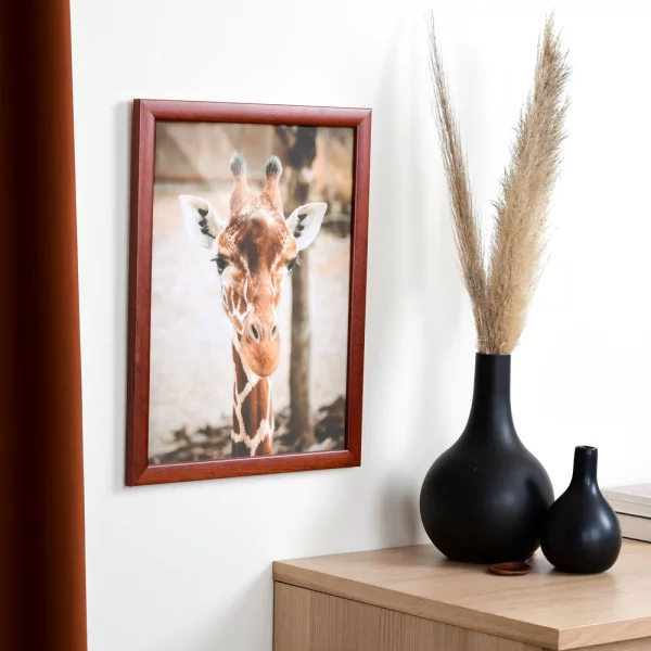 Holz Bilderrahmen Paris 70x100 cm | braun | ohne Glas, mit Rückwand