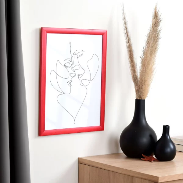 Holz Bilderrahmen Paris 70x100 cm | lachs | ohne Glas, mit Rückwand