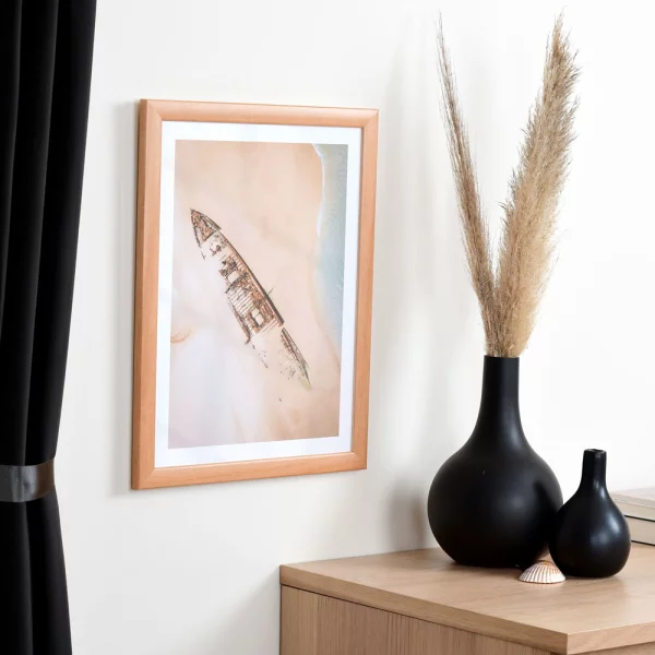 Holz Bilderrahmen Paris 70x100 cm | natur | ohne Glas, mit Rückwand