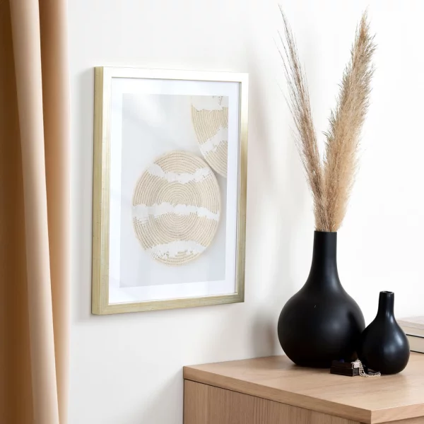 Cadre en bois Figari sur mesure argent ancien | verre standard (2 mm)