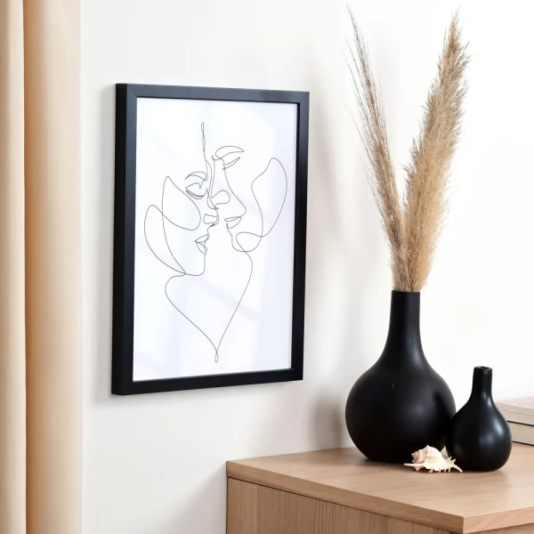 Cadre en bois Figari 10x15 cm | noir | verre standard (2 mm)