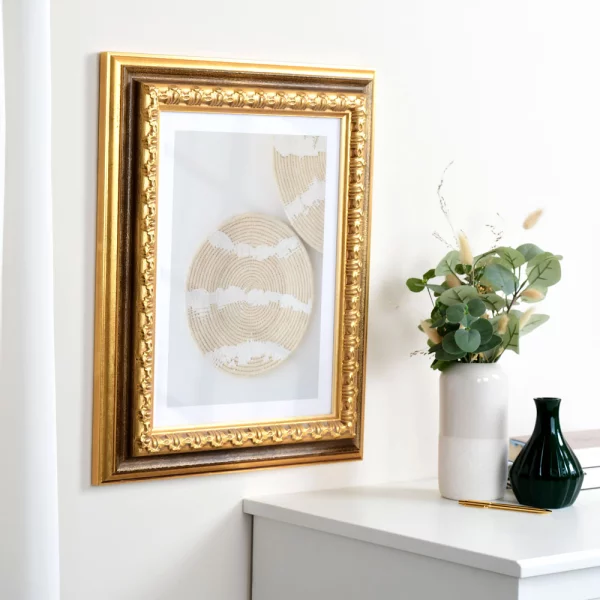 Barock Bilderrahmen Orsay 25x70 cm | gold | Normalglas (2 mm)