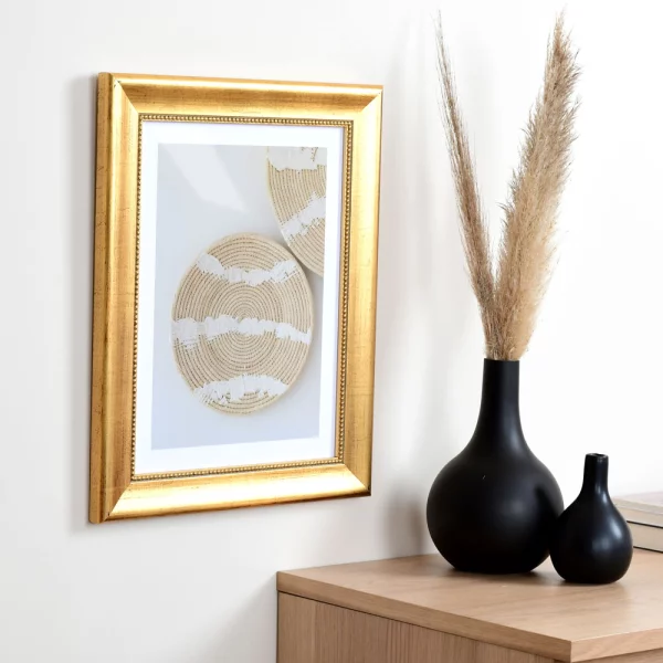 Barock Bilderrahmen Boulay breit 59,4x84,1 cm (A1) | gold | Normalglas (2 mm)