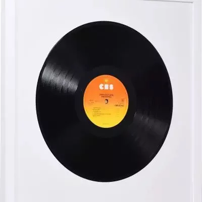 Cadre en bois Top Cube pour vinyles 40x40 cm | blanc | verre standard (2 mm)