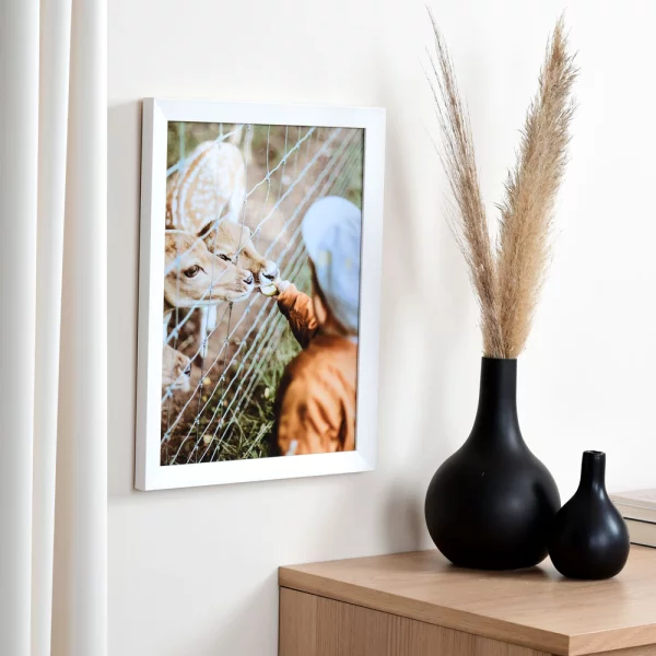 Cadre en bois Top N 10x10 cm | blanc | verre standard (2 mm)