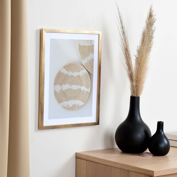 Holz Bilderrahmen Top Pro S 30x40 cm | gold | Normalglas (2 mm)