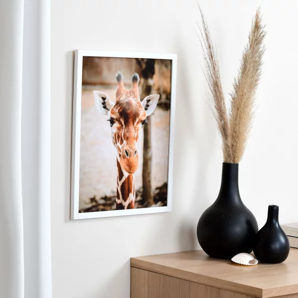Cadre en bois Top Pro S sur mesure blanc | verre standard (2 mm)