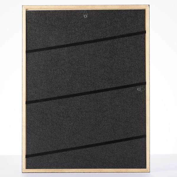 Holz Bilderrahmen Niedersachsen 10x10 cm | Braun-Gold | Normalglas (2 mm)