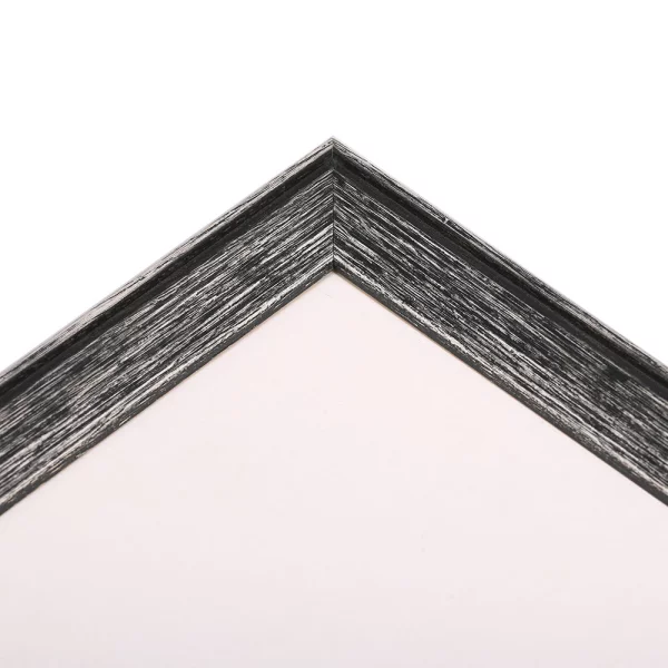 Holz Bilderrahmen Frankfurt 10,5x14,8 cm (A6) | Schwarz | Normalglas (2 mm)