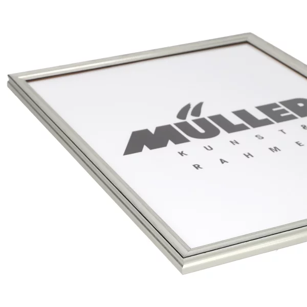 Cadre en bois Saxe Anhalt sur mesure argent | verre antireflet mat (2 mm)