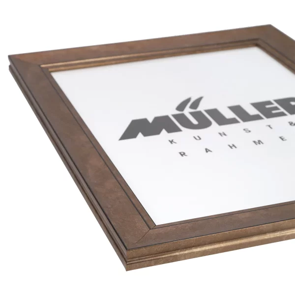 Holz Bilderrahmen Hamburg 30x40 cm | kupfer | Normalglas (2 mm)