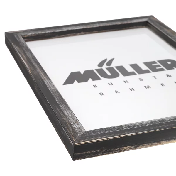 Cadre en bois Rodgau 10,5x14,8 cm (A6) | noir | verre standard (2 mm)