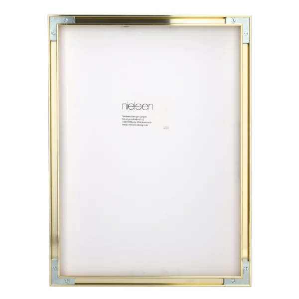 Alu-Bilderrahmen Profil 15 21x29,7 cm (A4) | Gold | Normalglas (2 mm)