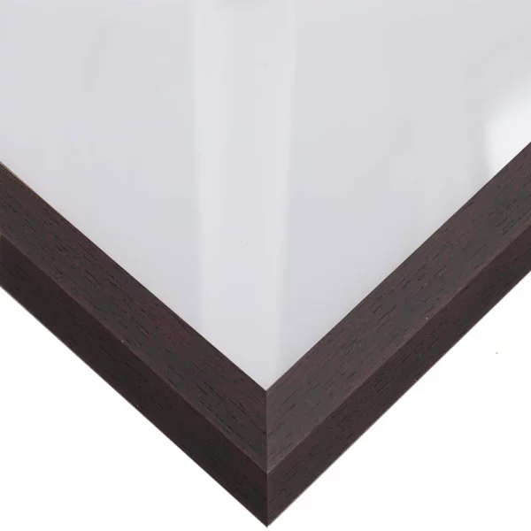 Holz-Bilderrahmen Loft 15 nach Maß Wenge | Normalglas (2 mm)