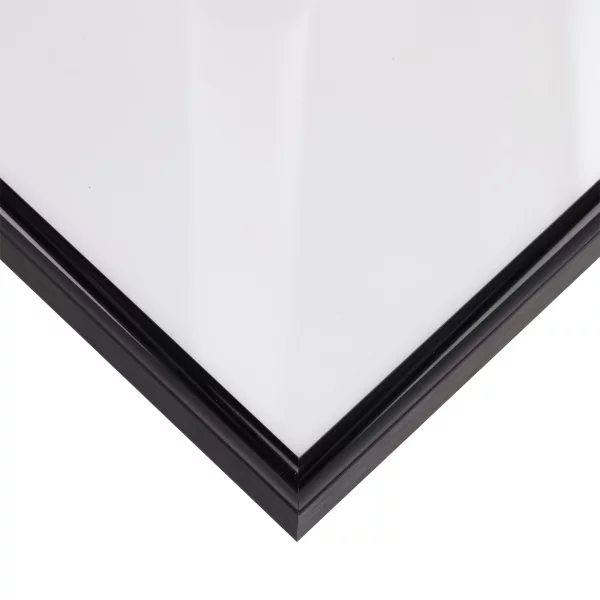 Alu-Bilderrahmen Classic 18x24 cm | Eloxiert Schwarz | Normalglas (2 mm)