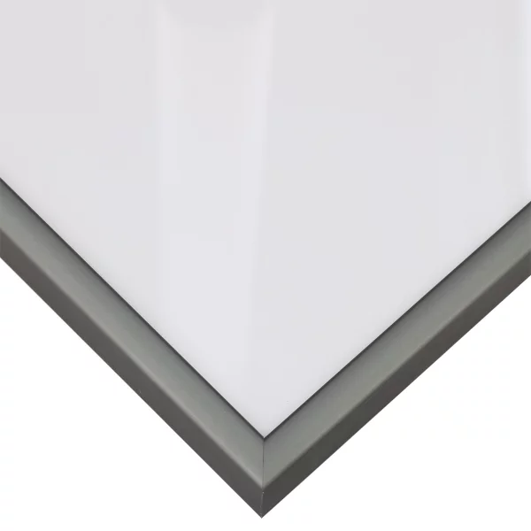 Alu-Bilderrahmen Classic 18x24 cm | Platin | Normalglas (2 mm)