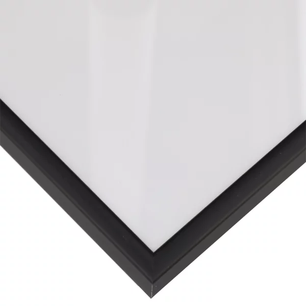 Alu-Bilderrahmen Classic 18x24 cm | Schwarz matt | Normalglas (2 mm)