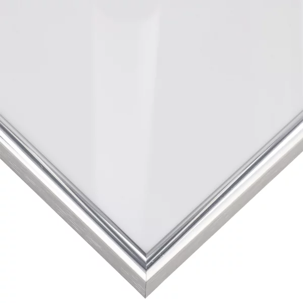 Alu-Bilderrahmen Classic 18x24 cm | Silber glanz | Normalglas (2 mm)