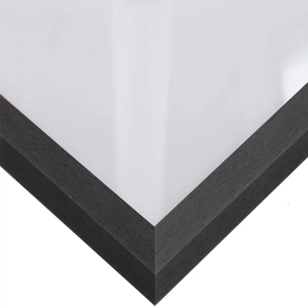 Cornice in legno Loft 15 21x29,7 cm (A4) | antracite | Specchio (2 mm)