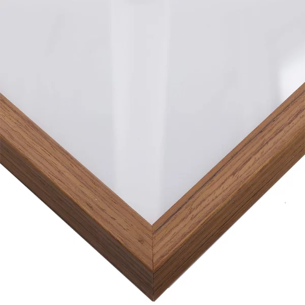 Cornice in legno Loft 15 21x29,7 cm (A4) | teak | Specchio (2 mm)