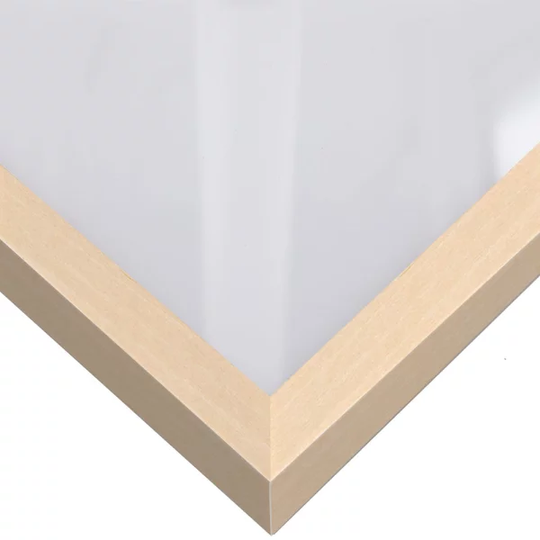 Cadre en bois coupe sur mesure, Loft 15 érable | verre standard (2 mm)