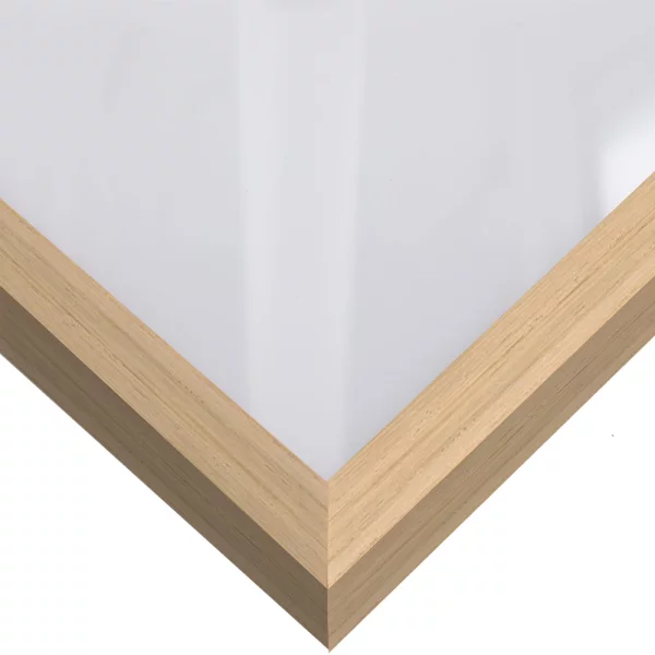 Cadre en bois coupe sur mesure, Loft 15 chêne | verre standard (2 mm)