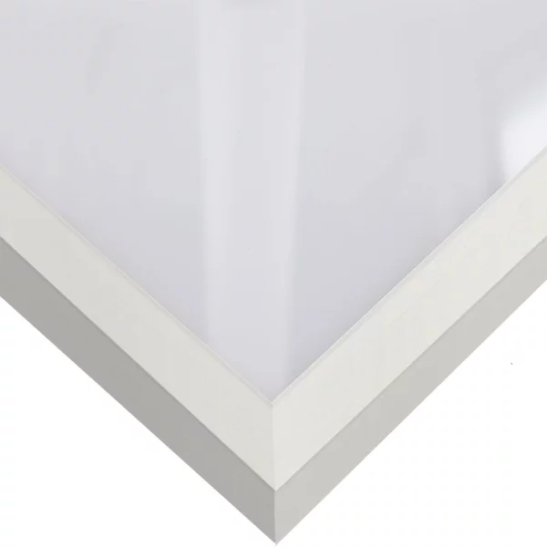 Cadre en bois coupe sur mesure, Loft 15 blanc naturel | verre standard (2 mm)