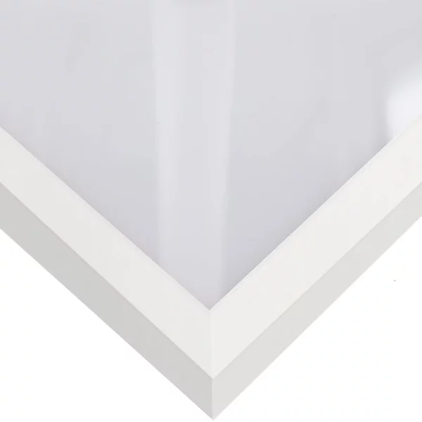 Cadre en bois coupe sur mesure, Loft 15 blanc | verre standard (2 mm)
