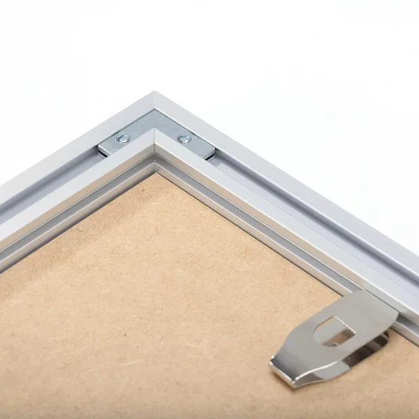 Cadre en aluminium Profil B - sur mesure argent mat | verre en acrylique antiflet (3 mm)