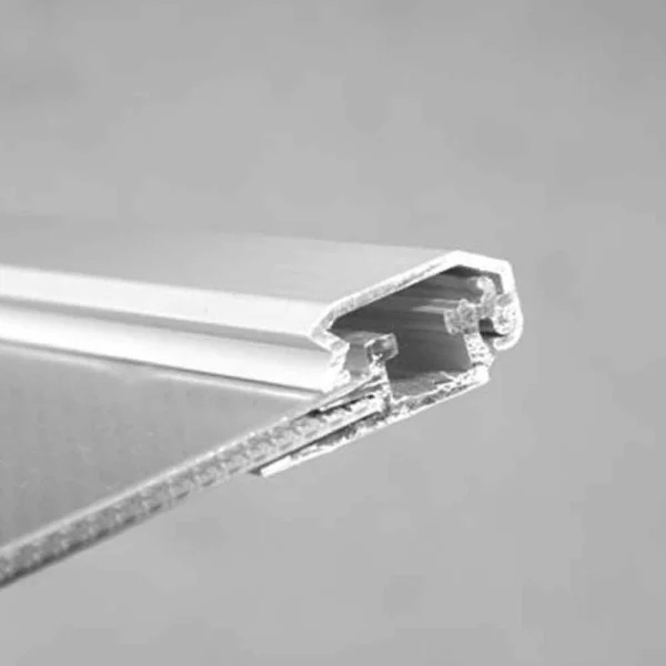 Klapprahmen 20 mm Gehrung 21x29,7 cm (A4) | silber | Kunstglas mattiert (1 mm)