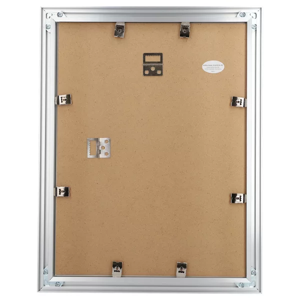 Cadre en aluminium Aluline avec passe-partout 15x20 cm (10x15 cm) | argent | verre standard (2 mm)