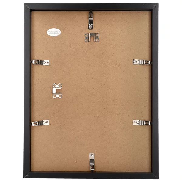 Cadre en bois Stockholm avec passe-partout 30x45 cm | noir | verre standard (2 mm)