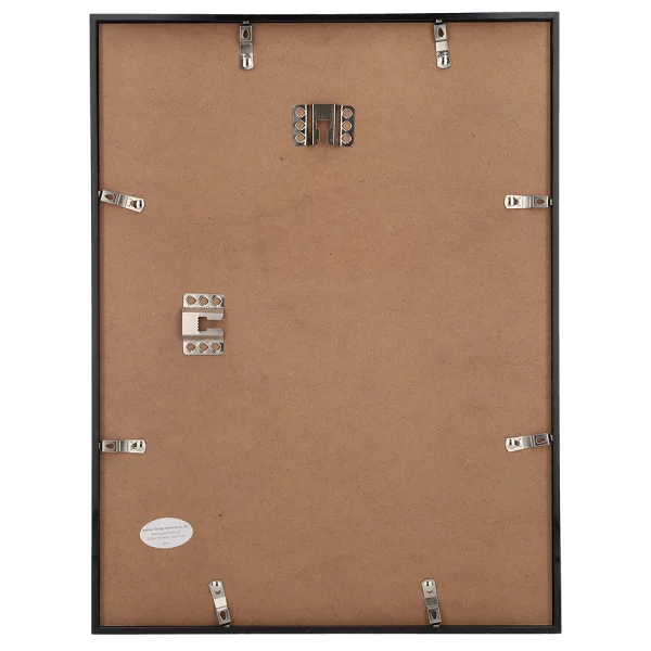 Cadre en plastique Steel Style avec passe-partout 10x15 cm (7 x 10 cm) | noir | verre standard (2 mm)