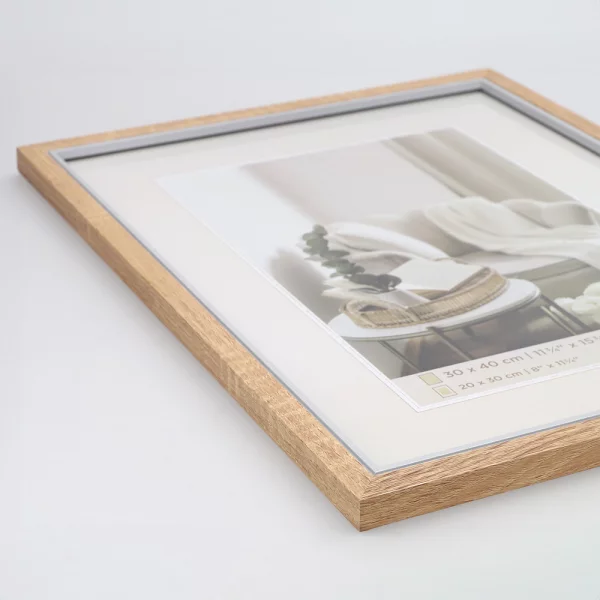 Holz-Bilderrahmen Hygge (MDF) 21x29,7 cm (A4) | Eiche | Normalglas (2 mm)
