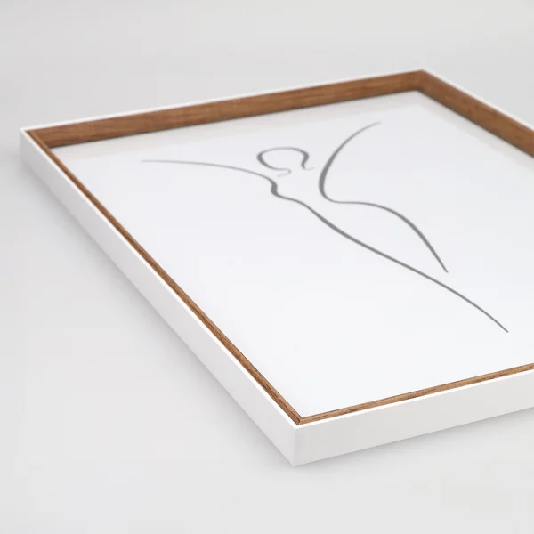 Cadre en bois (MDF) Silhouette 20x30 cm | naturel | verre standard (2 mm)