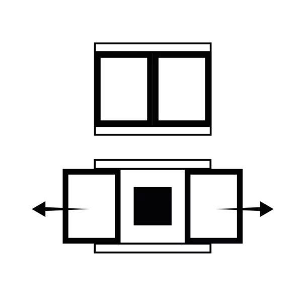 Aufschiebbarer Bilderrahmen Mondello für 3 Bilder 1x10x10 cm, 2x10x15 cm (23,5x19,5 cm) | Braun-Grün | Normalglas (2 mm)
