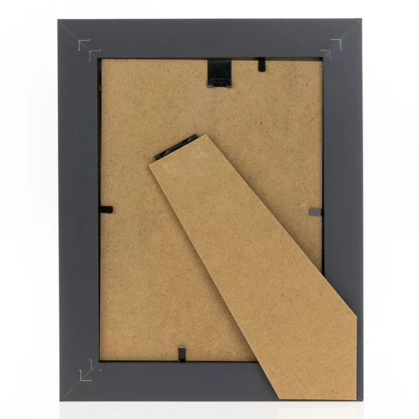 Holz Bilderrahmen Enna (MDF) 13x18 cm | Schwarz-Braun | Normalglas (2 mm)
