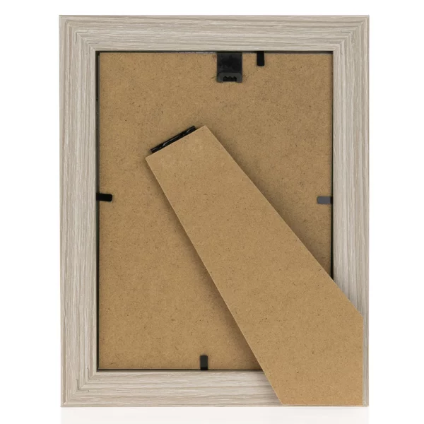 Holz Bilderrahmen Perugia (MDF) 13x18 cm | Creme-Grau | Normalglas (2 mm)