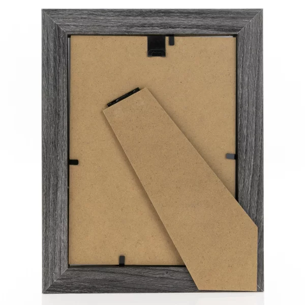 Holz Bilderrahmen Perugia (MDF) 13x18 cm | Schwarz-Braun | Normalglas (2 mm)
