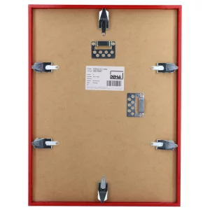 Alu-Bilderrahmen Superba nach Maß Karminrot 3002 | Kunstglas (2 mm)