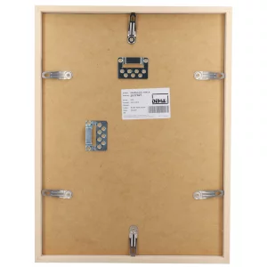 Holz-Bilderrahmen Hamal - nach Maß Kiefer Weiß lasiert | Normalglas (2 mm)