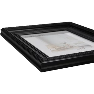 Holz-Bilderrahmen Fine 60x60 cm | Schwarz | Spiegel